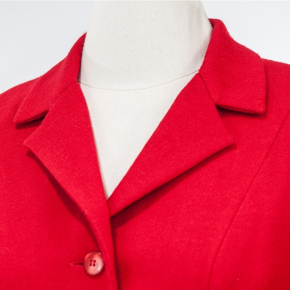 Red handmade Pendleton Wool jacket!  ⚜️ - Picture 5 of 8